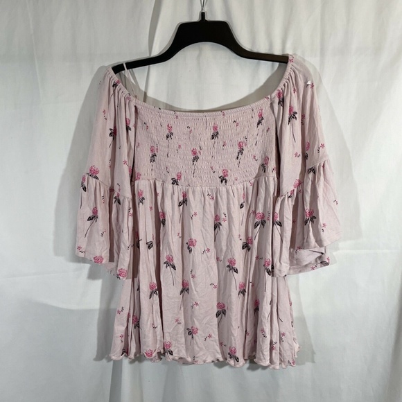 NWT $98 Free People [ XS ] Lana Off the Shoulder‎ Tunic Top in Cloud Berry - Picture 4 of 12